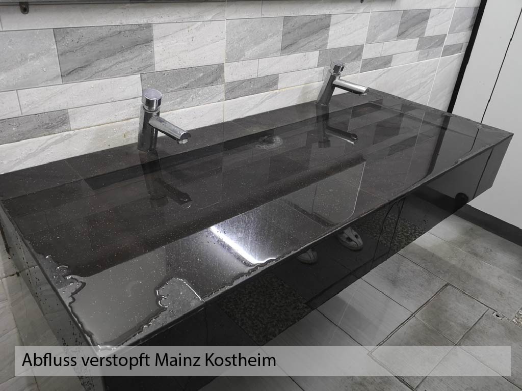 Abfluss verstopft Mainz Kostheim